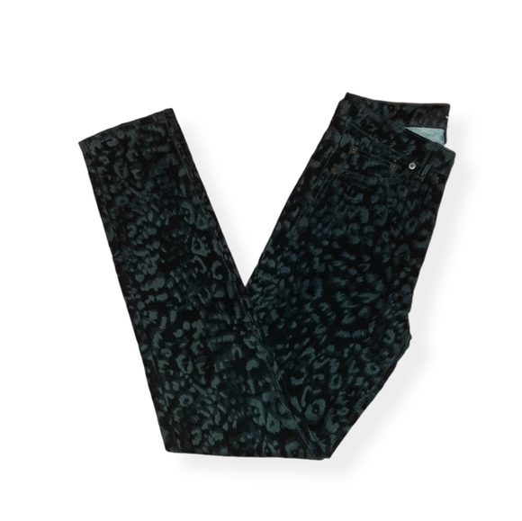 Saint Laurent leopard velvet skinny jeans - Picture 2 of 3